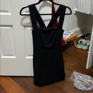 Black mini dress